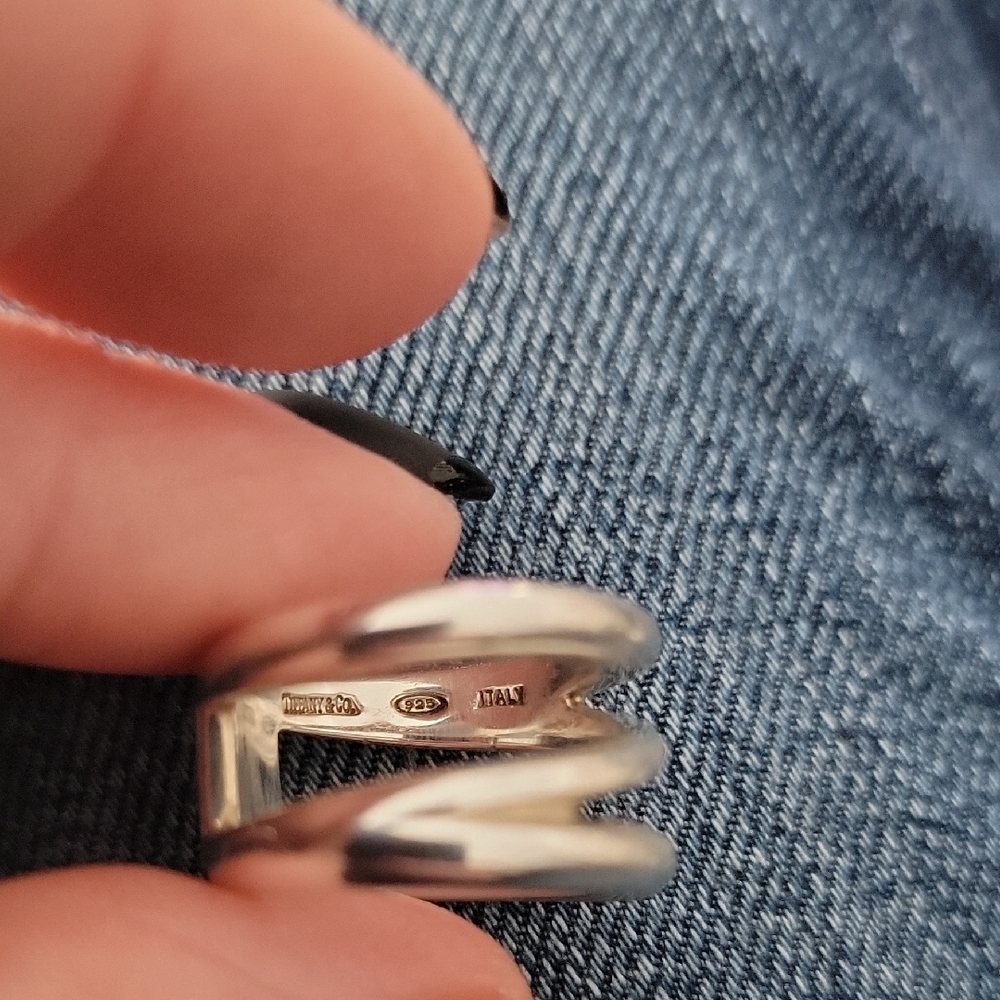 Tiffany & Co. Zig Zag Band Ring - Sterling Silver Size 6 - Picture 11 of 12